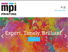 Tablet Screenshot of mpiprinting.com